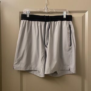 Grey Unlined Rhone 7” Inseam shorts EUC